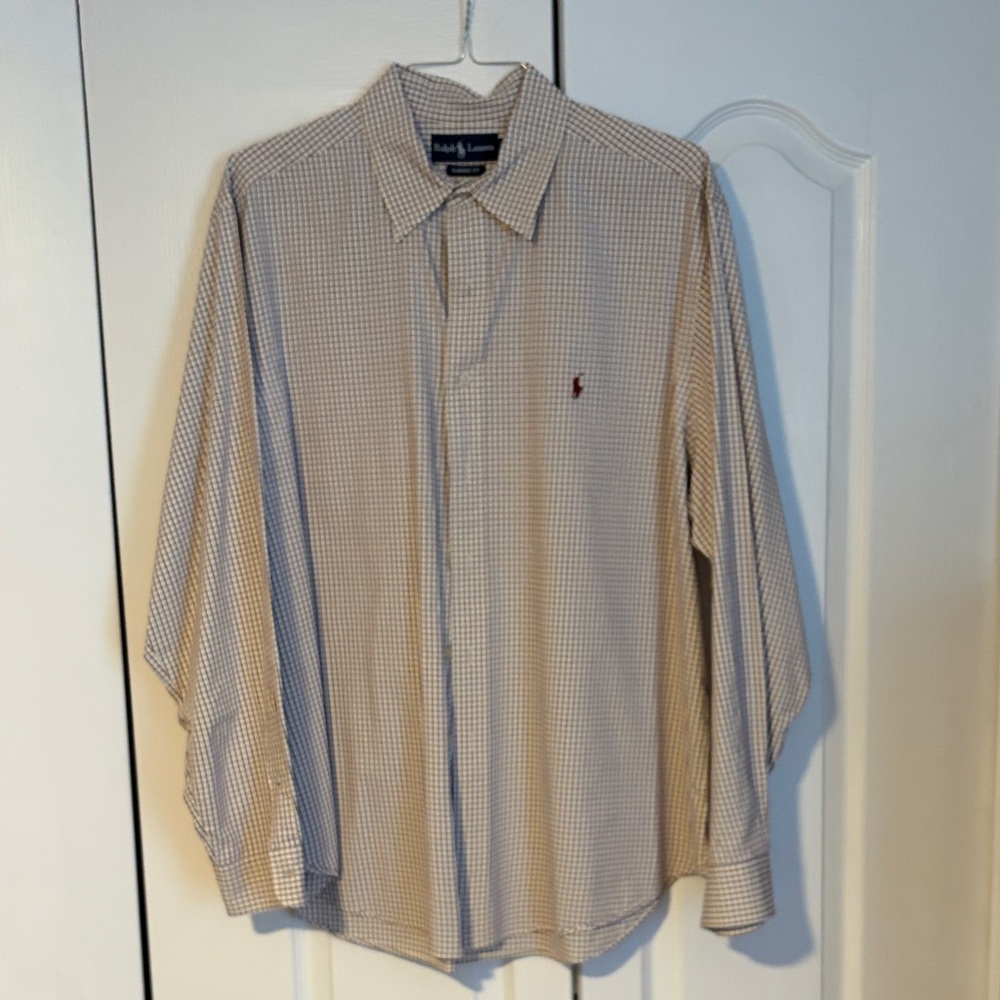 Polo by Ralph Lauren Men's Beige Checkered Shirt